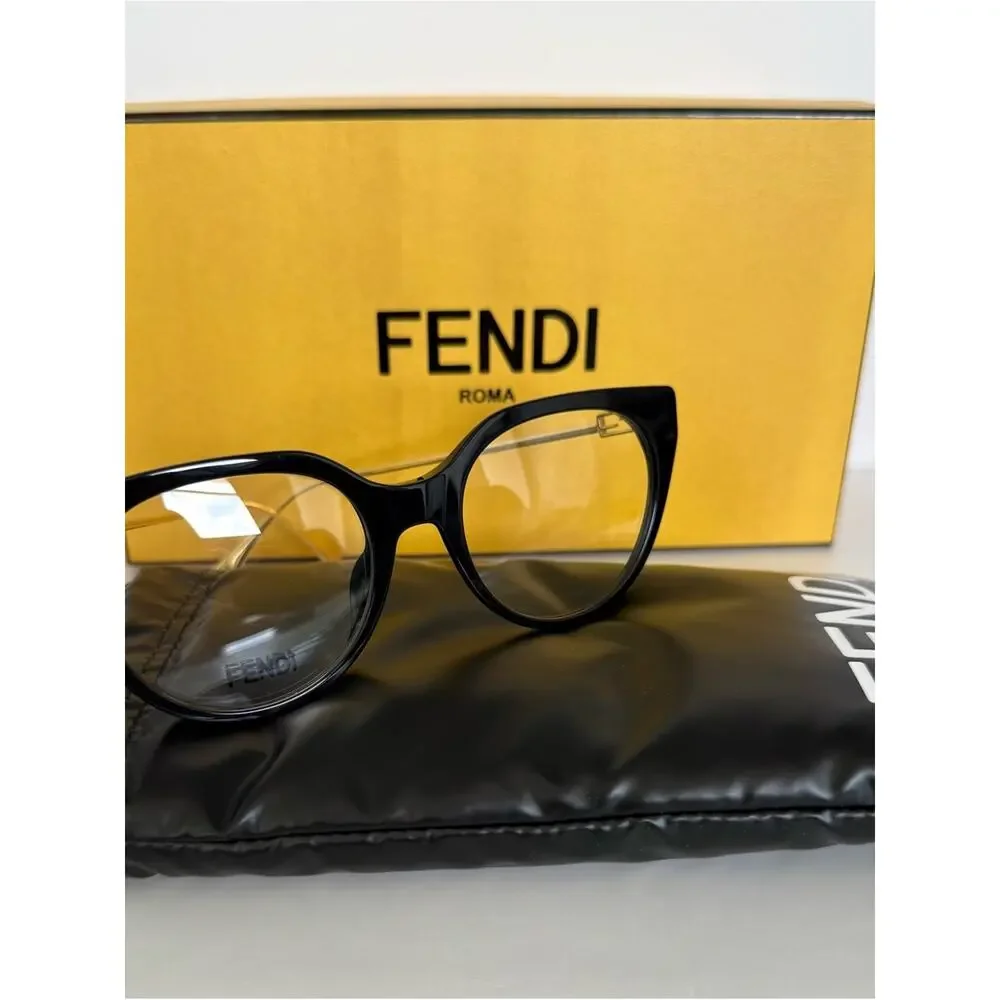 NEW!! Fendi women eyeglasses FE50010I 001 Authentic